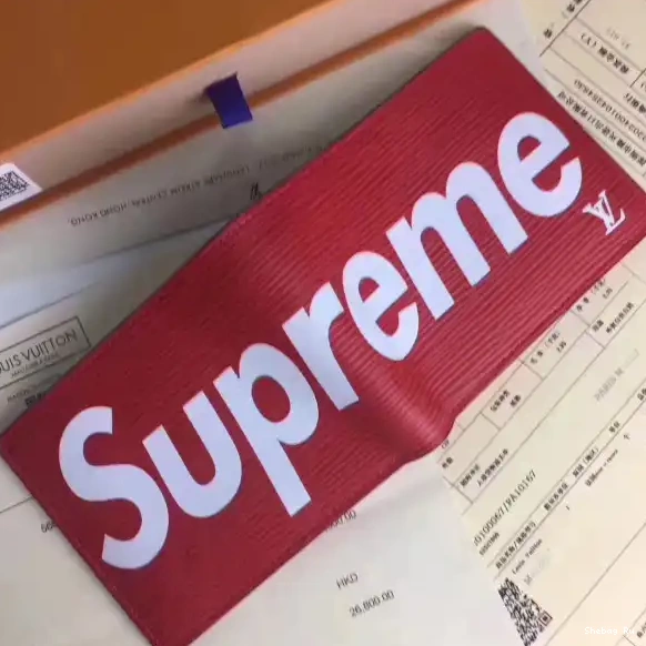 pocket Louis supreme wallet Vuitton 0707